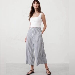 NWTs Banana Republic | Women’s Linen Blend Wide Leg Cropped Pants Size Medium